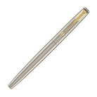 Parker Jotter Fountain Pen in Stainless Steel with Gold Trim - Medium Point