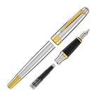 Cross Bailey Fountain Pen in Medalist Chrome with Gold Trim - Medium Point