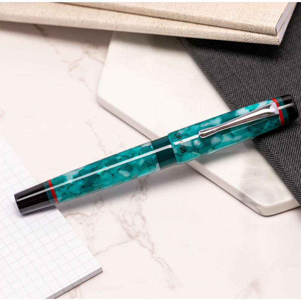 Opus 88 Minty Fountain Pen in Light Blue