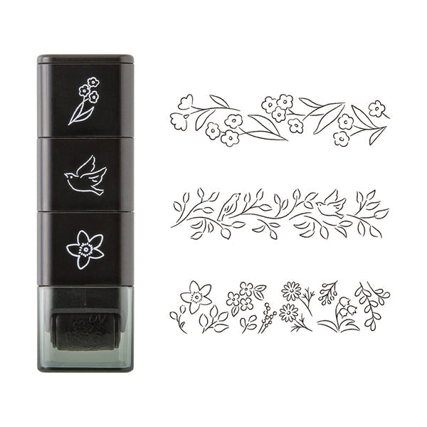 Midori Paintable Roller Stamp in Plant