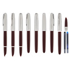 Parker 51 Fountain Pen in Burgundy with Chrome Trim