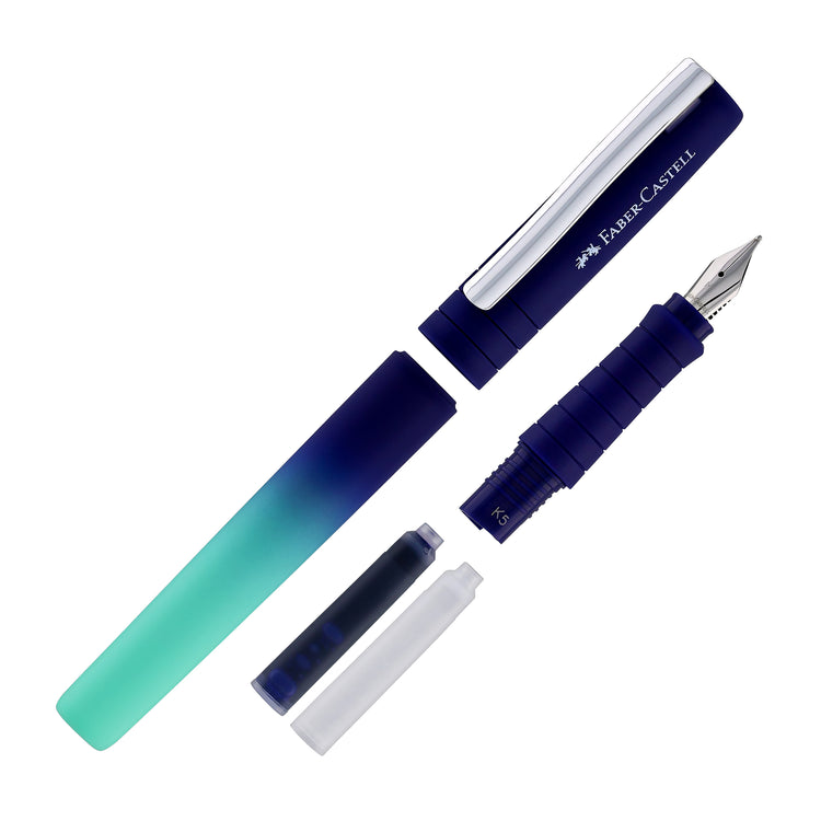 Faber-Castell Poly Flow Fountain Pen in Buzzing Blue