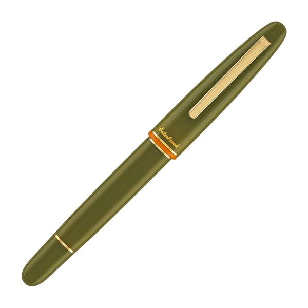 Esterbrook Estie Back to the Lands Button Piston Fountain Pen in Quirky Leaf with Gold Trim Fountain Pen