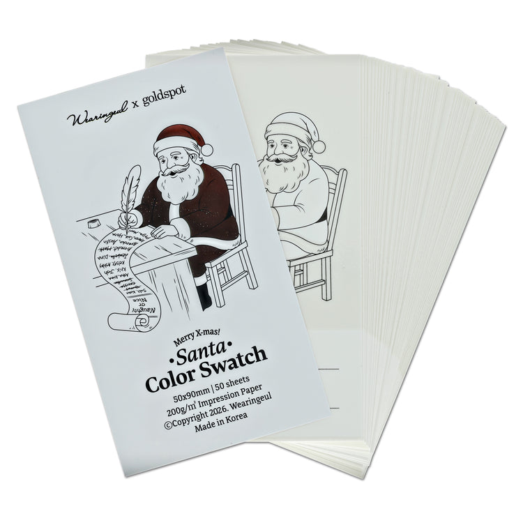 Wearingeul Ink Naughty or Nice Santa Swatch Cards