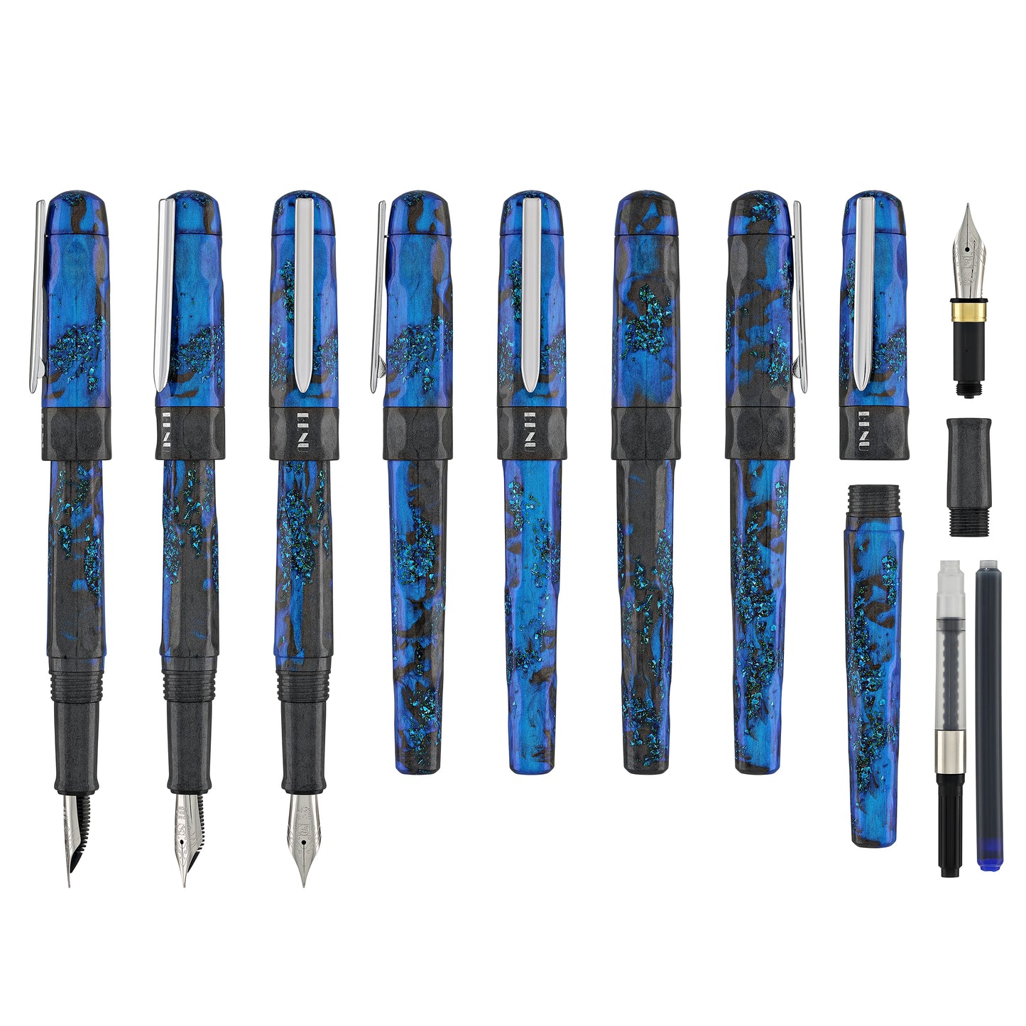 Benu Talisman Fountain Pen in Hawk’s Eye Fountain Pen
