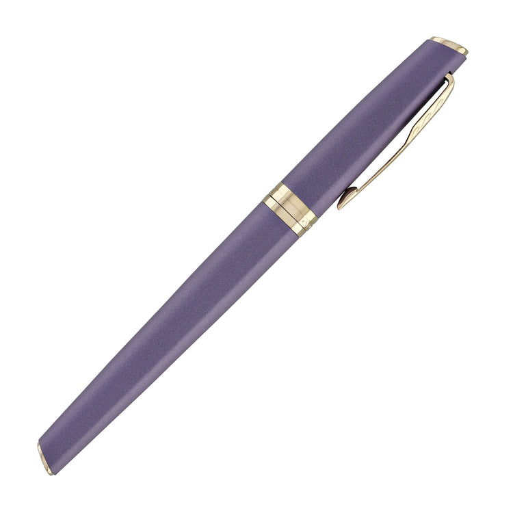Parker Meridian Fountain Pen in Purple Lacquer with Pink Gold Trim