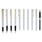 Waterman Impression Fountain Pen in White with Gold Coated - Fine Point