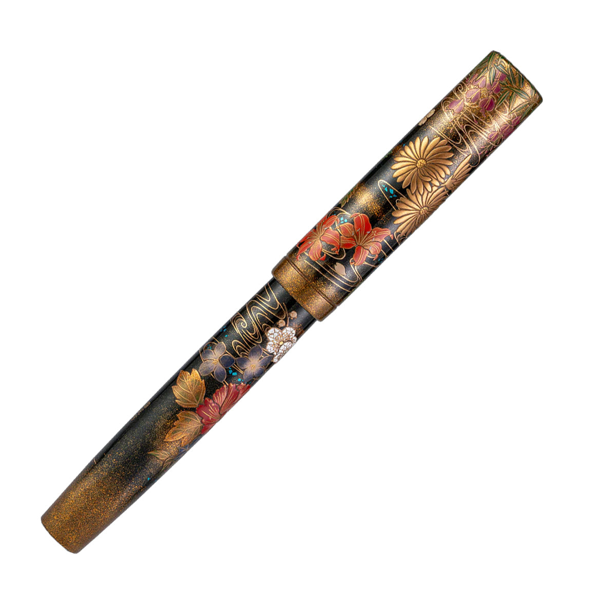 Namiki Emperor Collection Fountain Pen in Blooming Flowers in Profusion - Broad Point