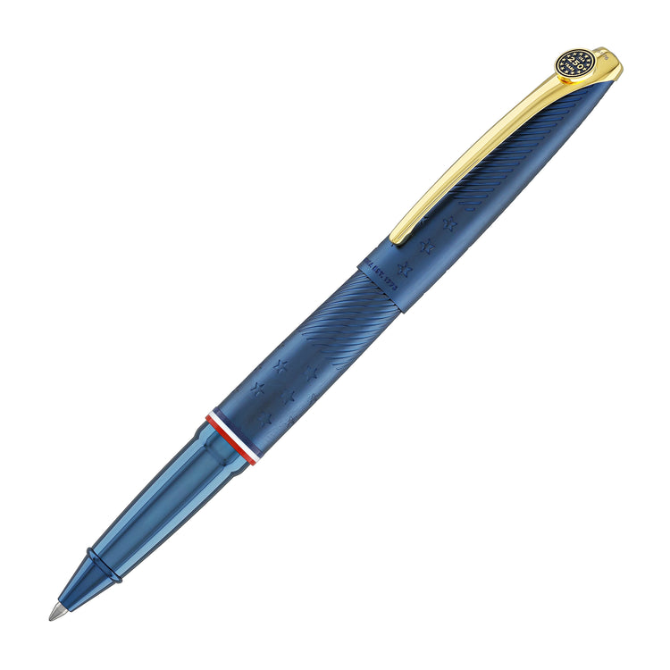 Cross ATX Americana Rollerball Pen in Blue PVD with Gold Appointments