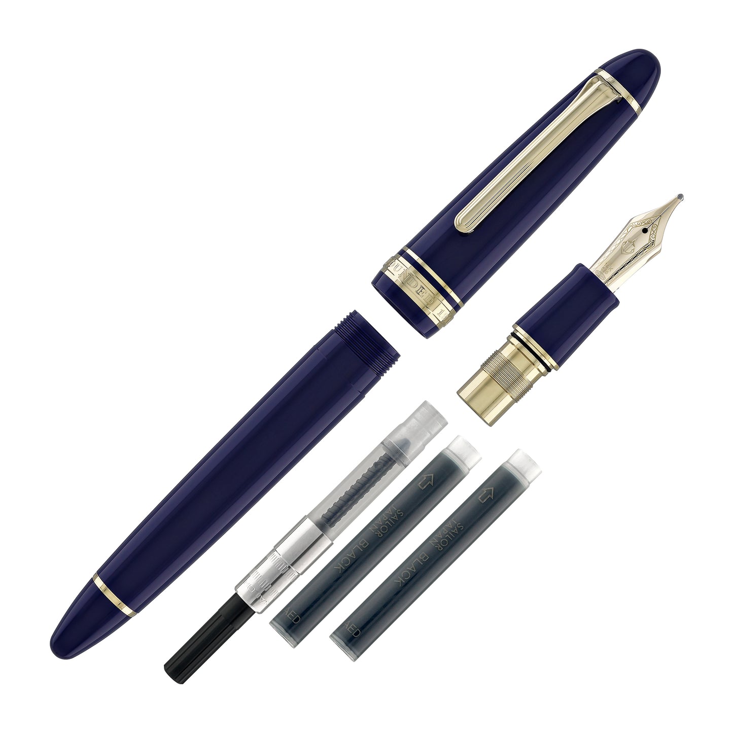 Sailor 1911 Large Fountain Pen in Blue - 14kt Gold Nib
