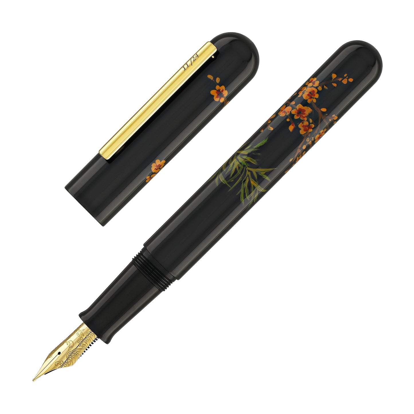 Gullor Precious 233 Panda Pattern Fountain Pen - Fine Nib, Classic Design, Uses International Standard Cartridges