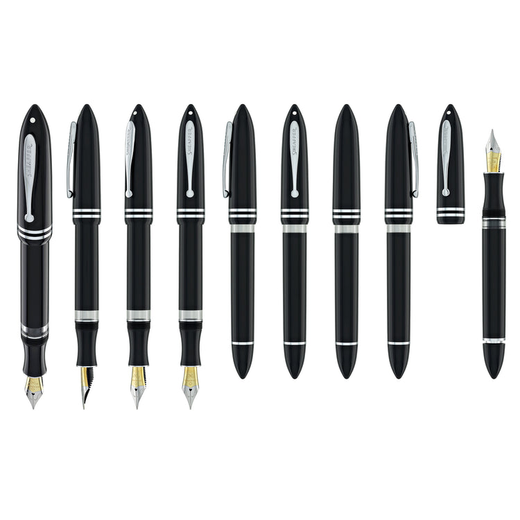 Sheaffer Balance III E892 Fountain Pen in Glossy Black & Chrome Trims