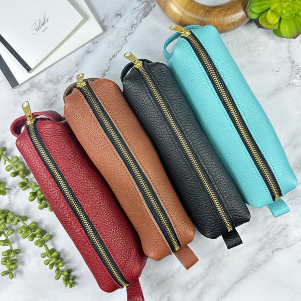 Girologio YKK Zipper Pouch in Aqua Breeze Pen Cases