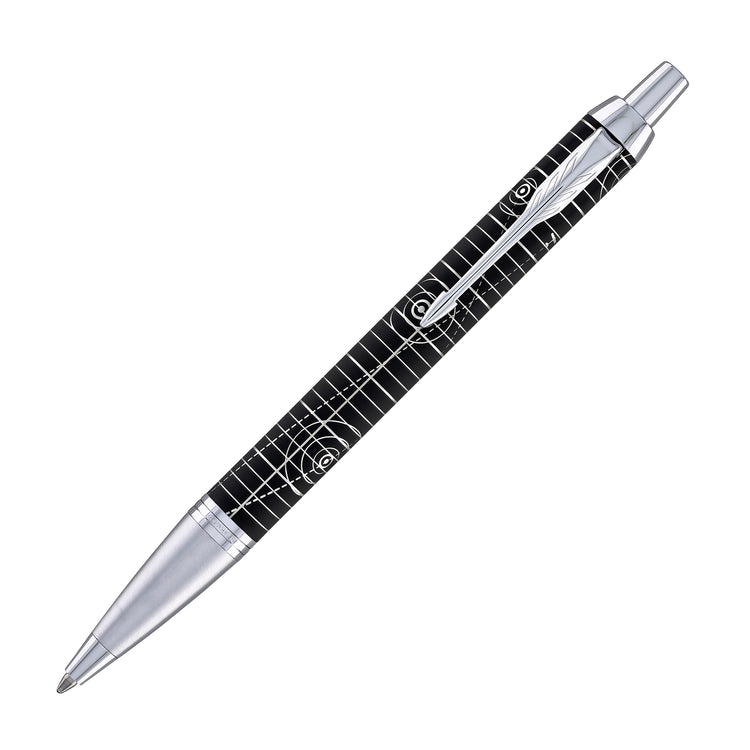 Parker IM Premium Ballpoint Pen in Legacy of Flight with Chrome Trim