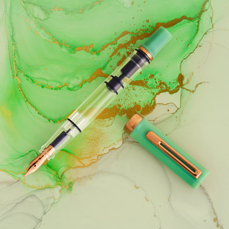 TWSBI Eco Fountain Pen in Jade Jelly with Bronze