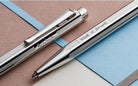 Caran d'Ache Ecridor Paul Smith 5 Ballpoint Pen Gift Set in Silver with Leather Case