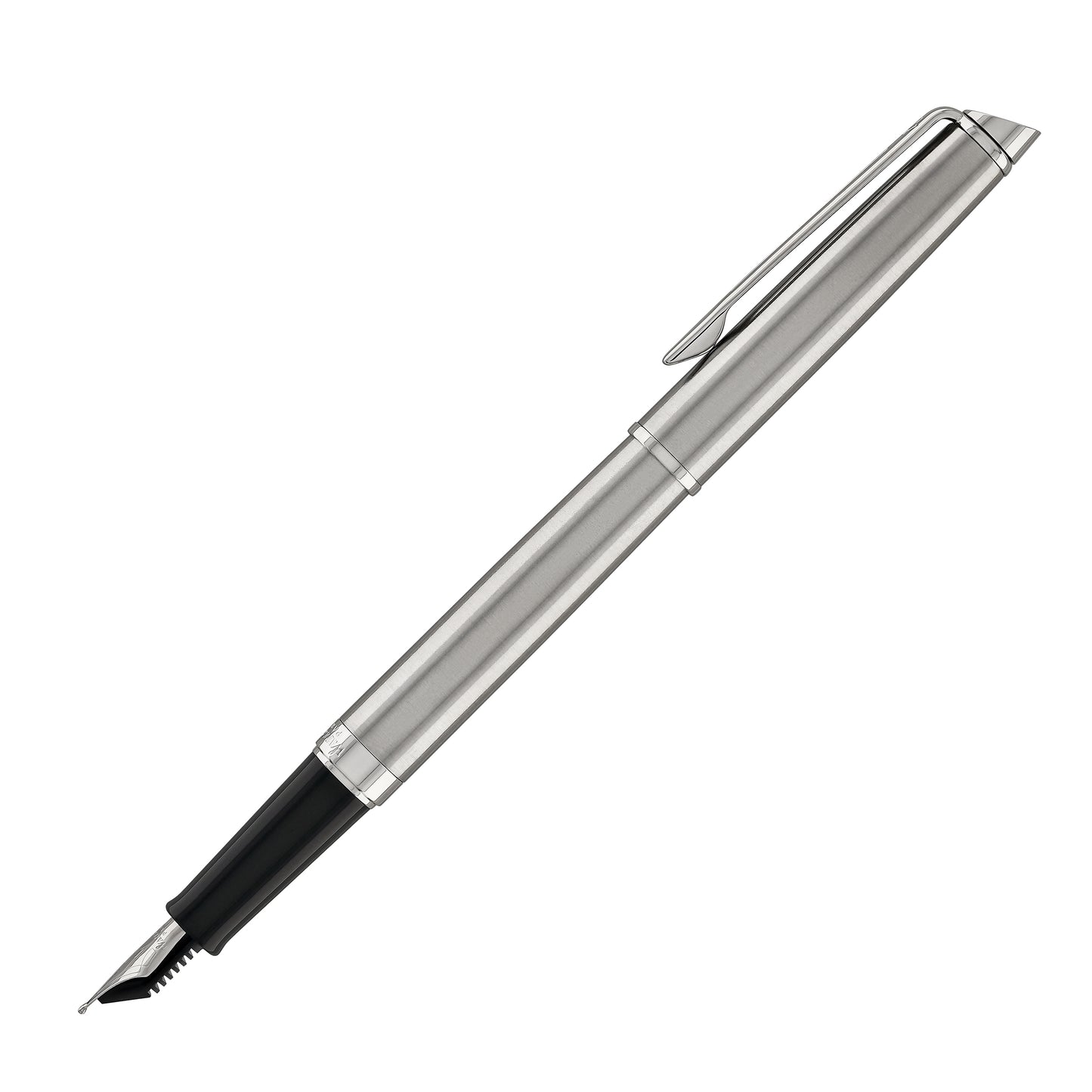 Waterman Hemisphere Fountain Pen in Stainless Steel with Chrome Trim