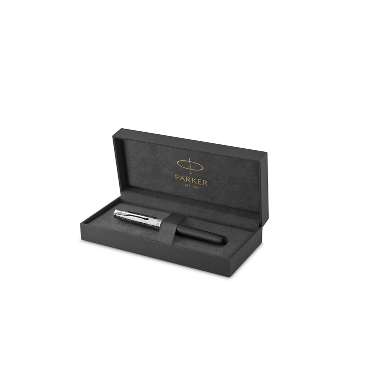 Parker Sonnet Premium Fountain Pen in Legacy of Flight with Chrome Trim - 18k Gold