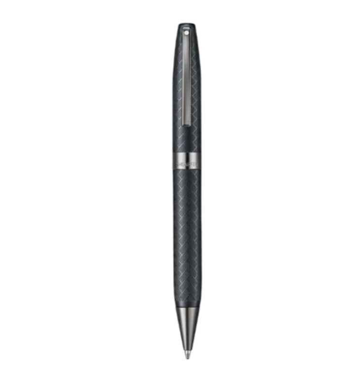 Sheaffer Legacy Chevron Ballpoint Pen in Matte Black with PVD Gunmetal