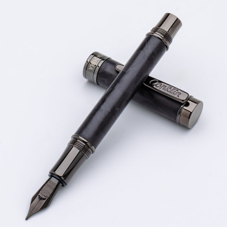 Conklin Endura Fountain Pen in Forged Carbon Fiber with Gunmetal Trim - Limited Edition