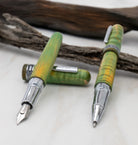 Conklin 1898 Stabilized Wood Fountain Pen in Matte Green with Chrome Trim - Limited Edition