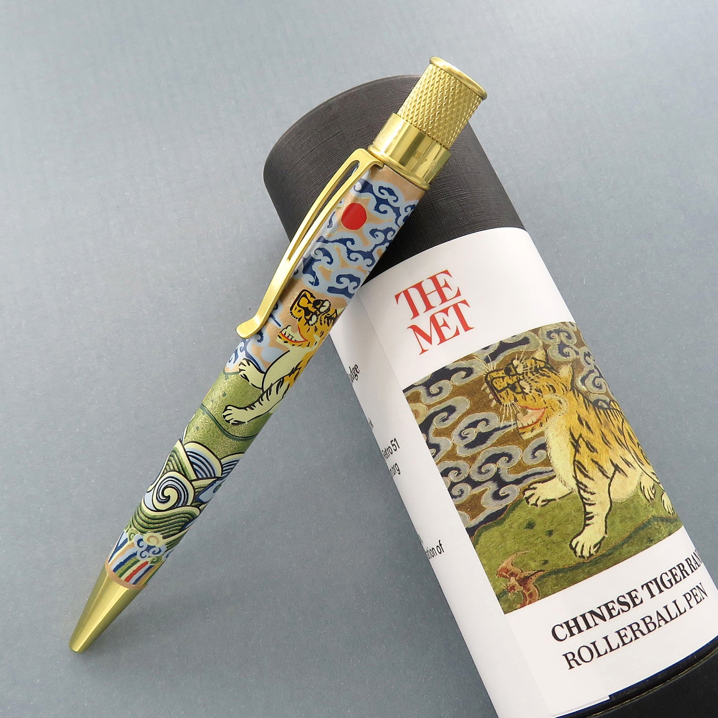 Retro 51 Tornado Metropolitan Rollerball in Chinese Tiger Rank Badge Rollerball Pen