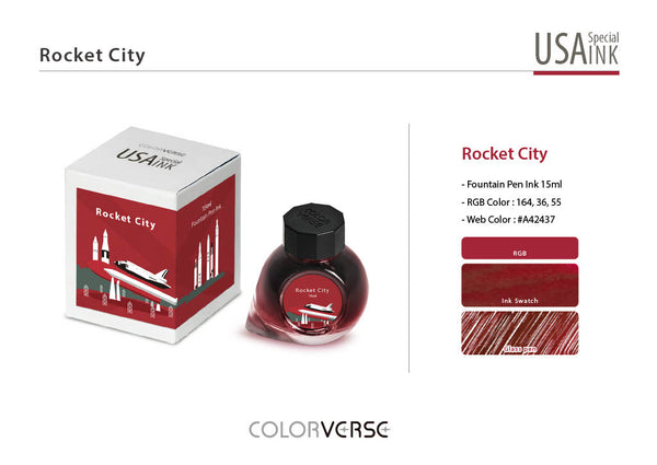 Colorverse USA Special Bottled Ink in Alabama (Rocket City) - 15mL Bottled Ink