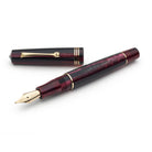 Leonardo Momento Zero Fountain Pen in Prugna Plum with Rose Gold Trim, Extra Fine Nib