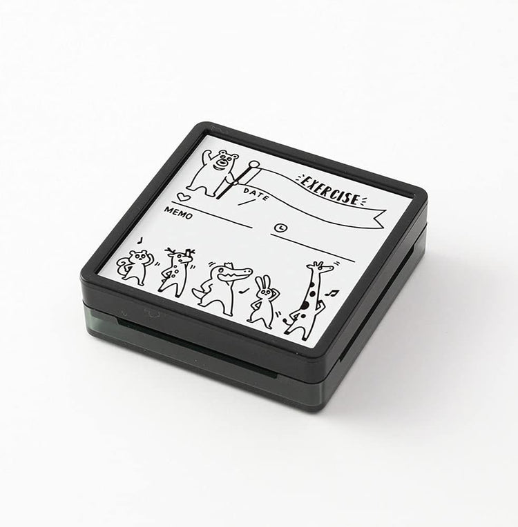 Midori Paintable Stamp Pre-Inked in Exercise
