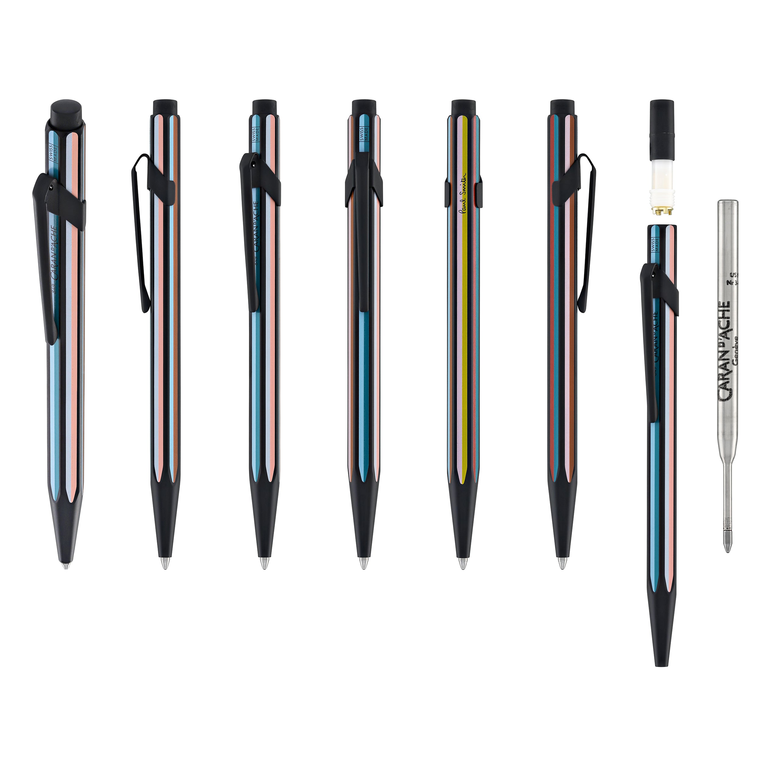 Caran d'Ache 849 Paul Smith 5 Ballpoint Pen in Black - Medium