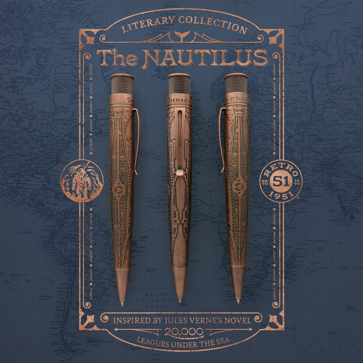 Retro 51 Tornado Big Shot Rollerball Pen in Nautilus Rollerball Pen
