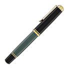 Pelikan Souveran M1000 Fountain Pen in Black & Green - 18K Gold