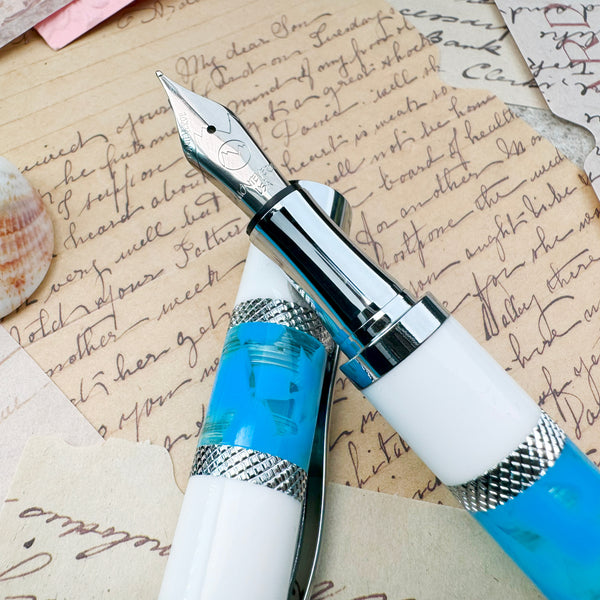 Monteverde Regatta Fountain Pen in Santorini Blue Fountain Pen