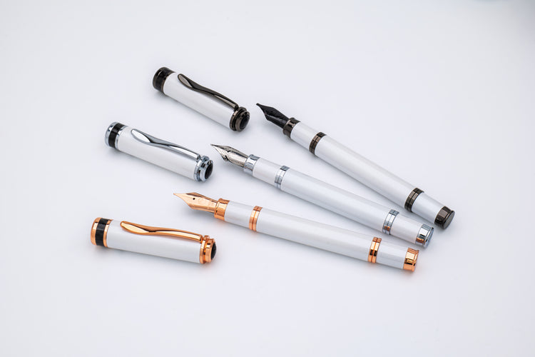 Monteverde Innova Fountain Pen in 2026 Cloud Dancer in Gunmetal Trim - Limited Edition