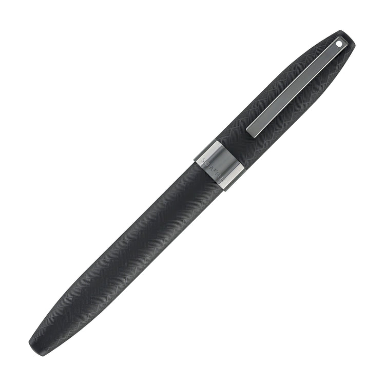 Sheaffer Legacy Chevron Fountain Pen in Matte Black with PVD Gunmetal