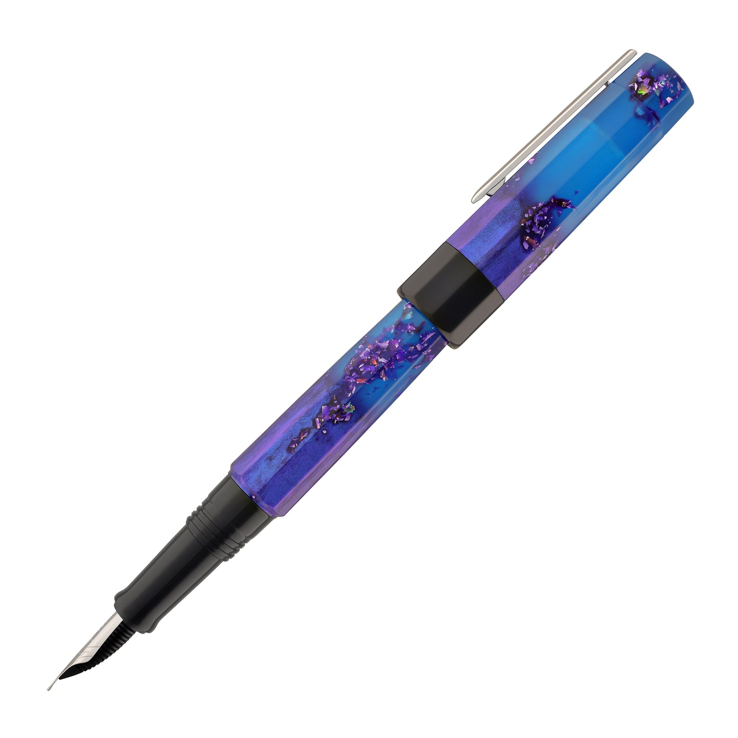 Benu Euphoria Fountain Pen in Scent of Irises (Ultramarine Blue Glow) Fountain Pen