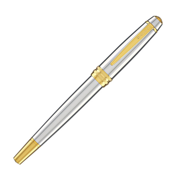 Cross Bailey Fountain Pen in Medalist Chrome with Gold Trim - Medium Point