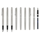 Waterman Hemisphere Fountain Pen in Stainless Steel with Chrome Trim