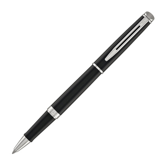 Waterman Hemisphere Rollerball Pen in Black with Chrome Trim