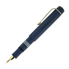 Kaweco Piston Sport AL Fountain Pen in Navy/Gold Starter Set
