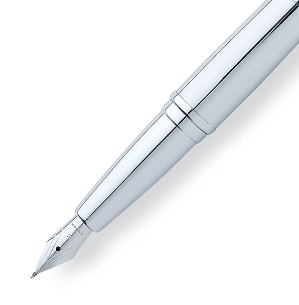 Cross ATX Fountain Pen in Pure Chrome Fountain Pen