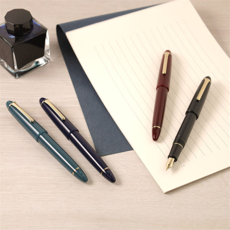 Sailor 1911 Casual L Basis Fountain Pen in Muted Blue, Gold Trim