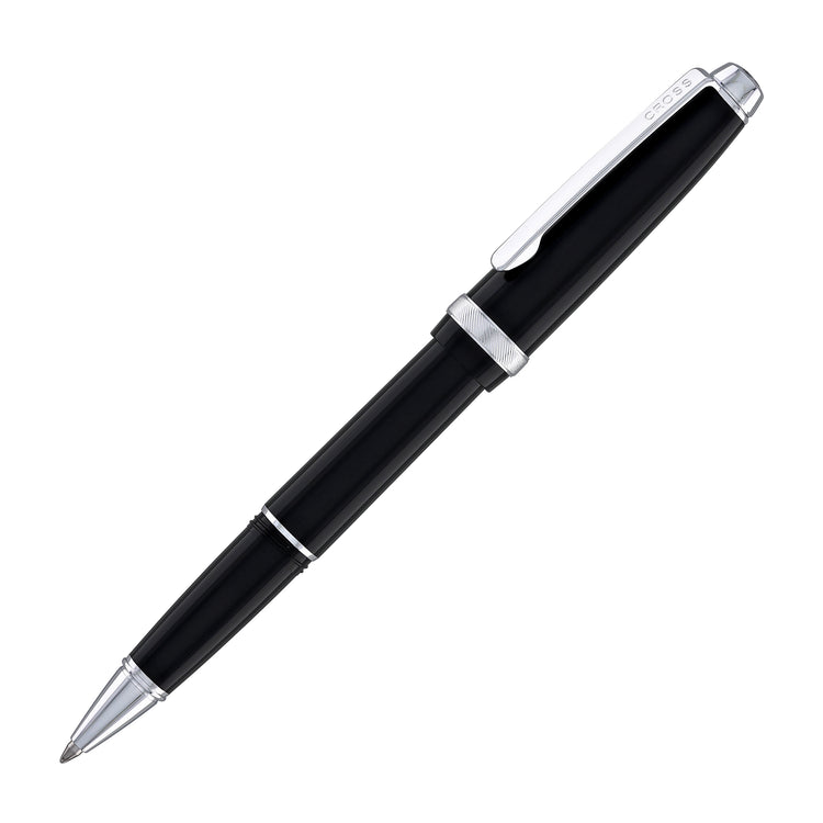 Cross Lume Rollerball Pen in Obsidian Black with Polished Chrome Appointments