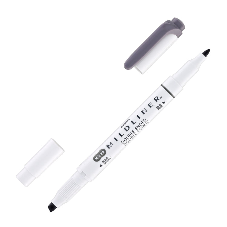 Zebra Mildliner Dual-Tip Highlighter in Dark Gray
