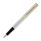 Waterman Impression Fountain Pen in Stainless Steel with Gold Coated - Fine Point