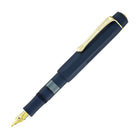 Kaweco Piston Sport AL Fountain Pen in Navy/Gold Starter Set