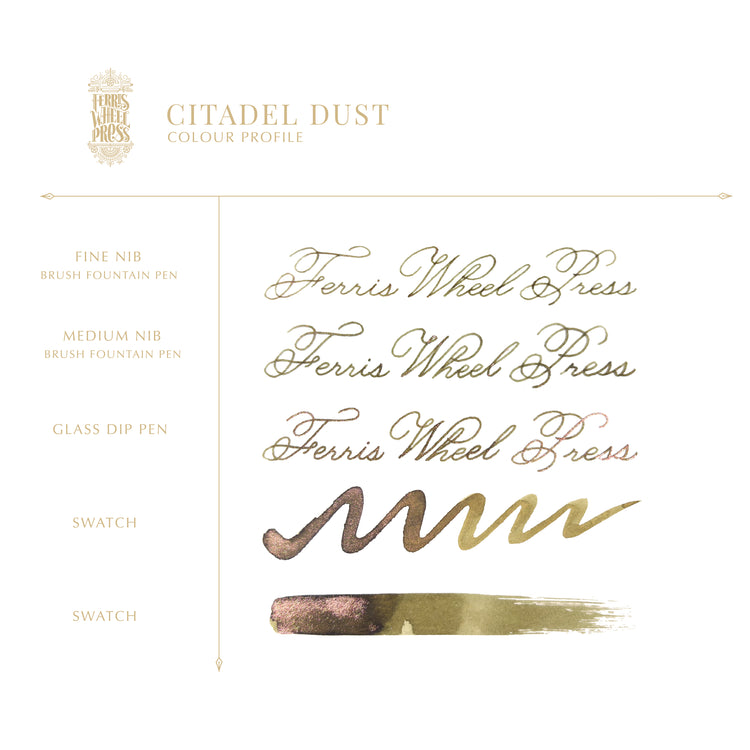 Ferris Wheel Press Bottled Ink in Citadel Dust