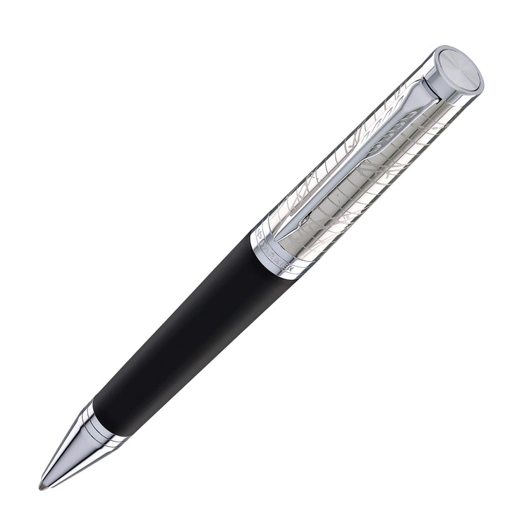 Parker Ingenuity Ballpoint Pen in Legacy of Flight with Chrome Trim