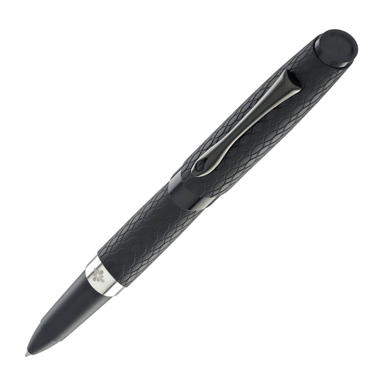 Diplomat Cobra Rollerball Pen in Matte Black Guilloche