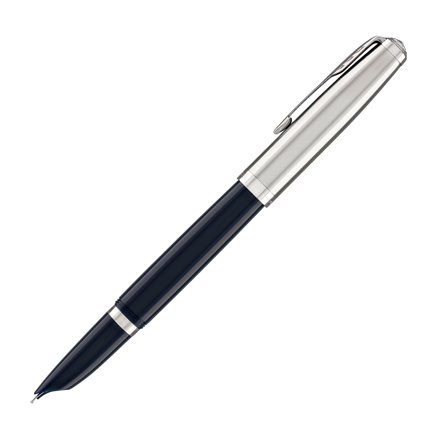 Parker 51 Fountain Pen in Midnight Blue with Chrome Trim